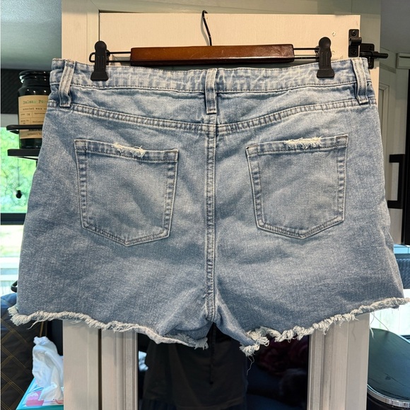 YMI Light Blue Denim Festival Shorts - Picture 3 of 7